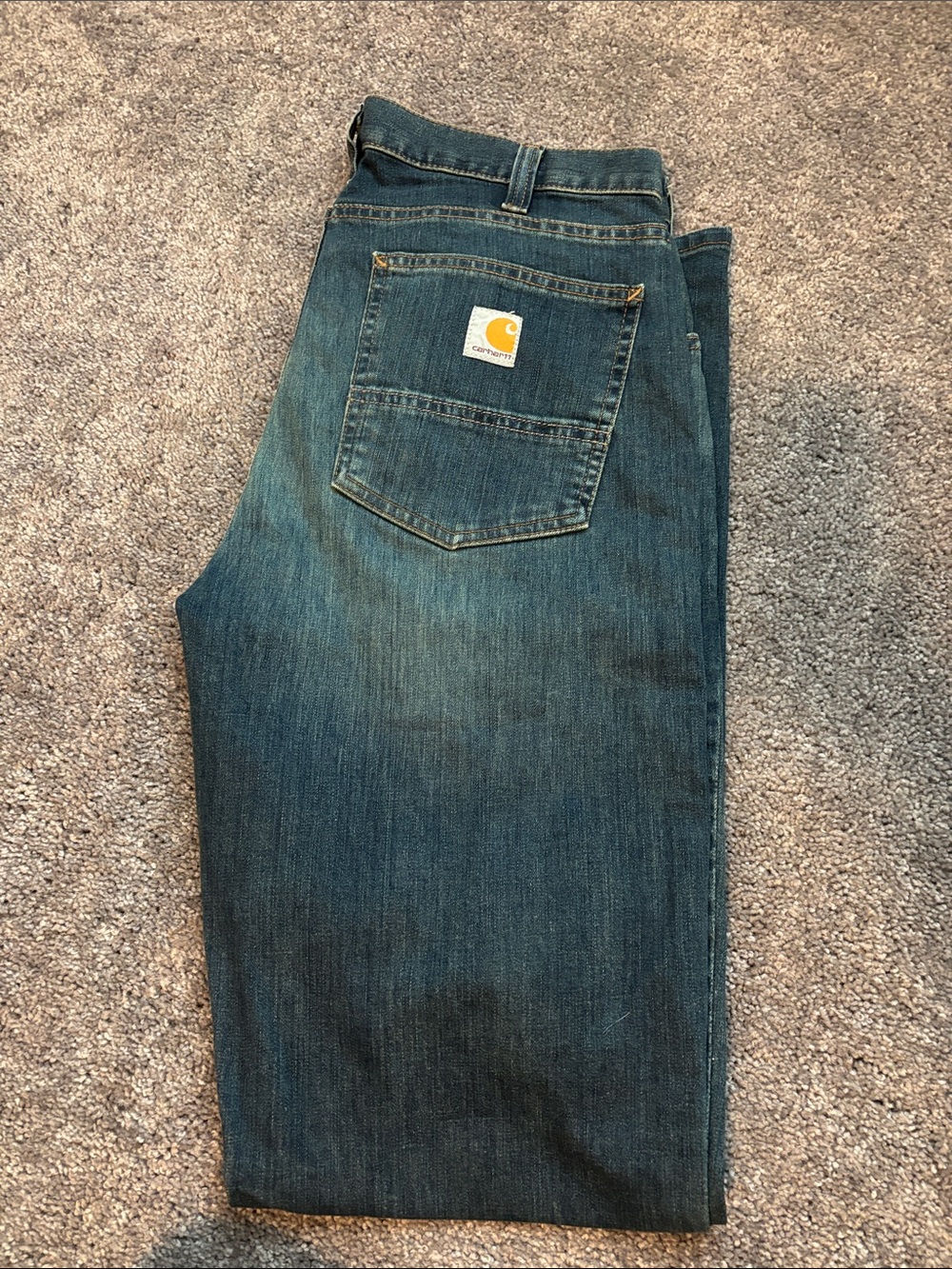 Carhartt Men’s Straight Leg Dark Blue Jeans